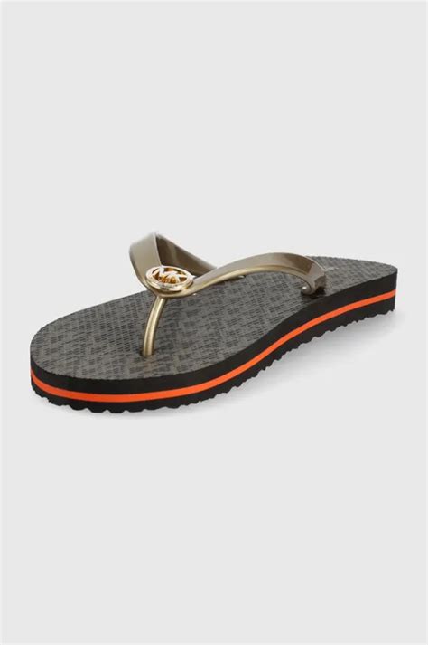 michael mk stripe eva flip flop michael kors at 6pm.com